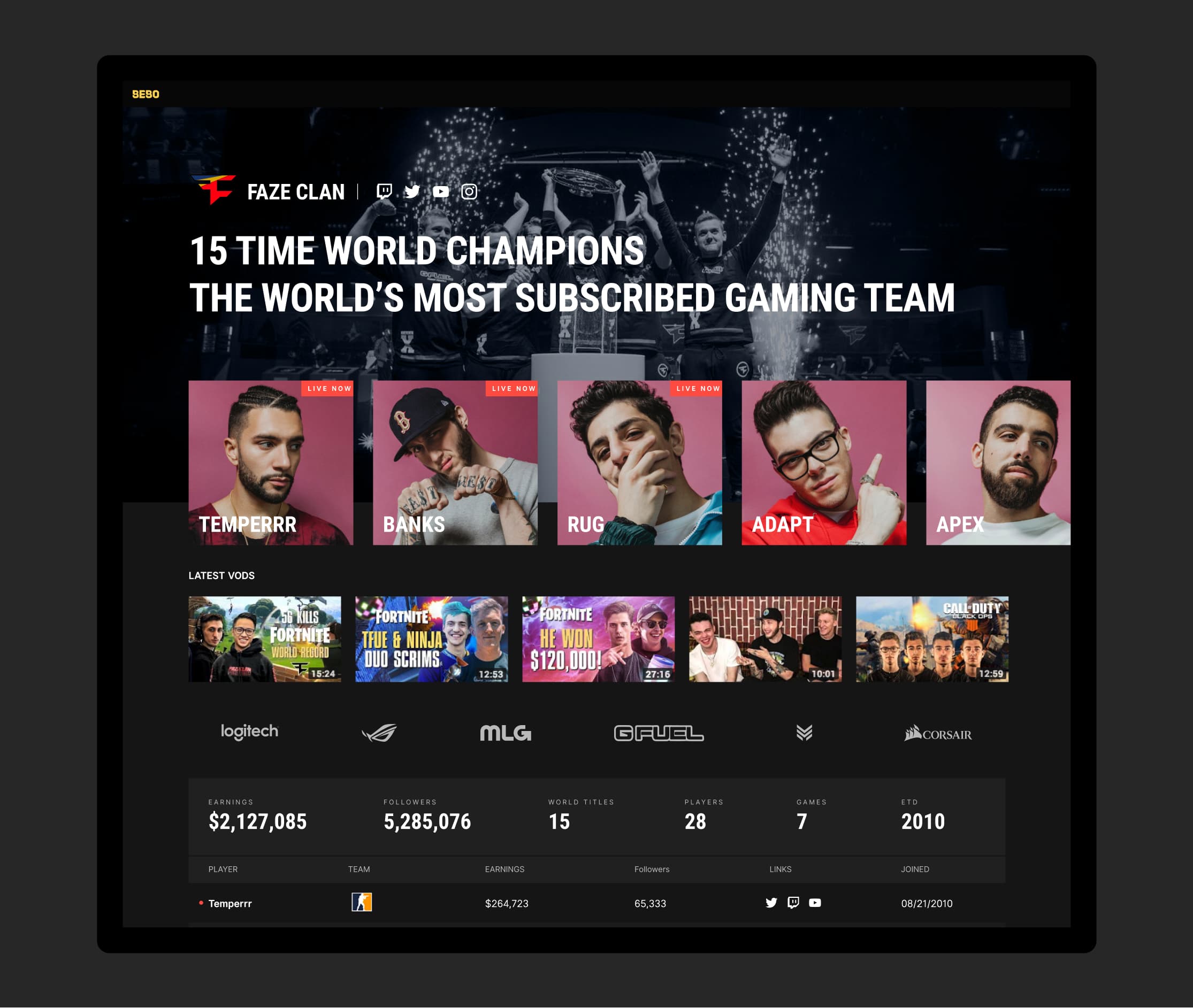 Tournament Overlay Graphics